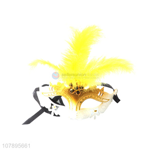 Hot products good quality feather party mask masquerade mask
