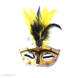 Factory price decorative party feather mask with high quality
