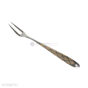 High quality silver engraved stainless steel universal meat fork