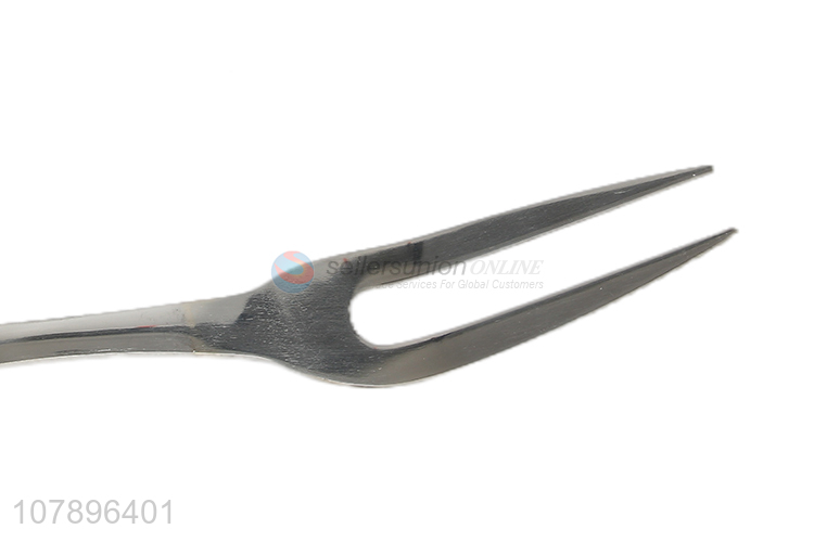 New Arrival Silver Stainless Steel Hand Tossed Foot-grade Meat Fork