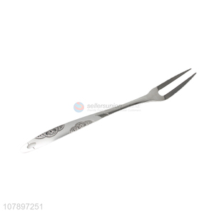 Good quality silver stainless steel meat forks for kitchen
