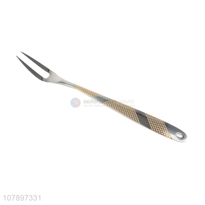 Yiwu factory wholesale silver household stainless steel meat fork