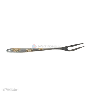 New Arrival Silver Stainless Steel Hand Tossed Foot-grade Meat Fork