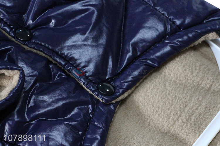 China supplier solid color waterproof dog padded coat dog jacket