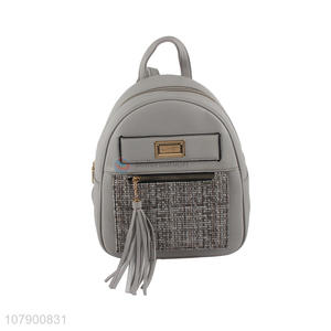 Good Quality Portable Leisure Backpack PU Leather School Shoulder Bag