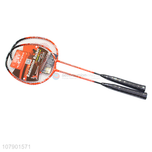 Wholesale top brand carbon aluminum badminton racket for entertainment
