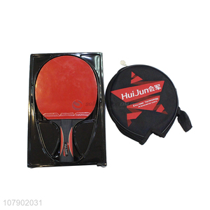 Hot selling five stars competition table tennis racket with long handle