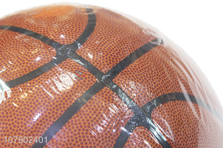 China manufacturer professional official game ball genuine leather basketball