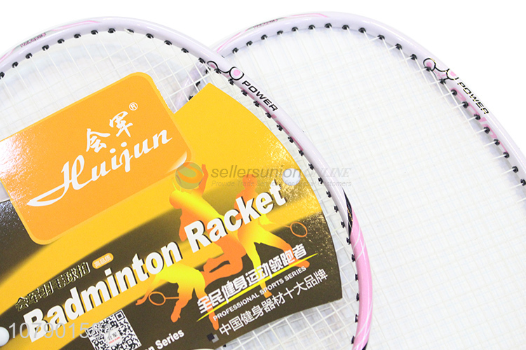 Factory supply fashion lightweight aluminum badminton racket for training