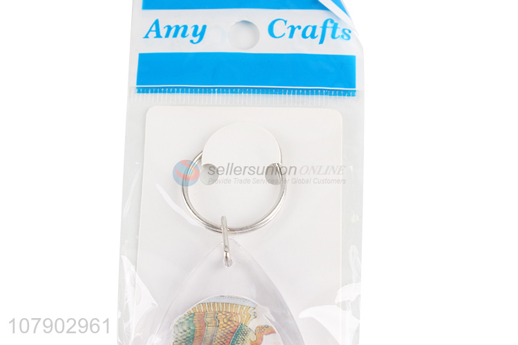 Custom Acrylic Drop Pendant Keychains Fashion Key Chain