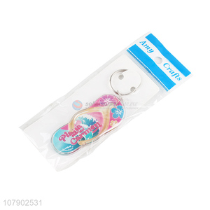 Factory Wholesale Flip-Flops Key Chain Cheap Key Ring