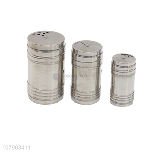 Top quality household stainless steel spice packaging bottle with shaker lid