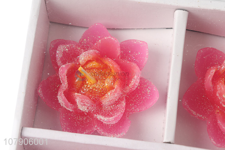 Yiwu wholesale red creative universal flower candle set