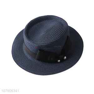 Good quality summmer elegant ladies straw hat women holiday beach sun hat