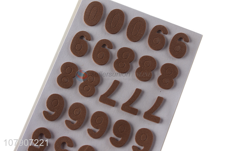 Yiwu wholesale brown number stickers educational toys for children