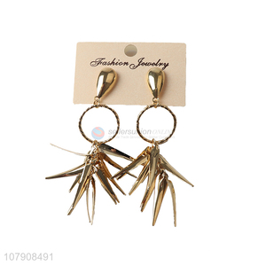 China sourcing gold metal decorative fashion jewelry lady earrings