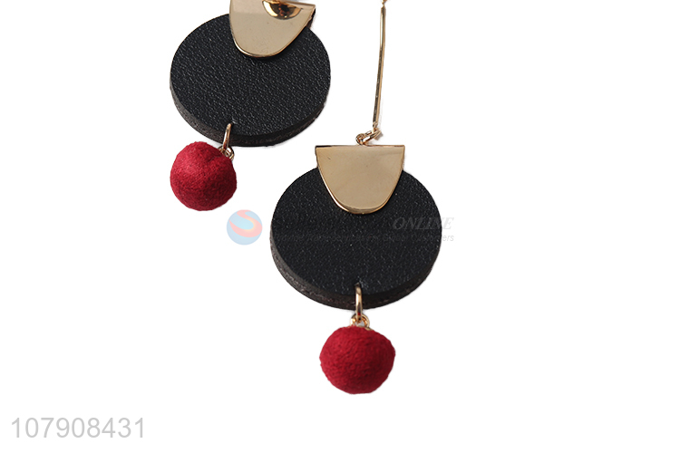 Factory direct sale decorative round pendant earrings with cheap price