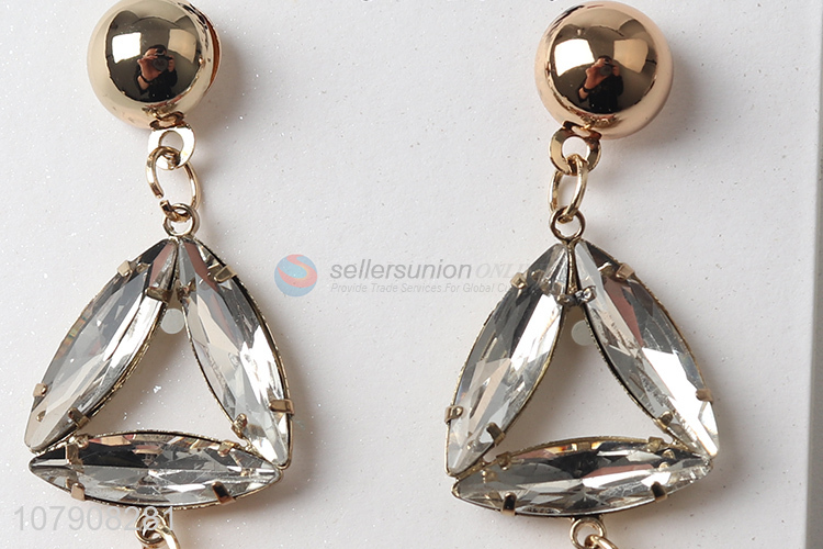 Popular product fashion women jewelry ribbon pendant earrings wholesale