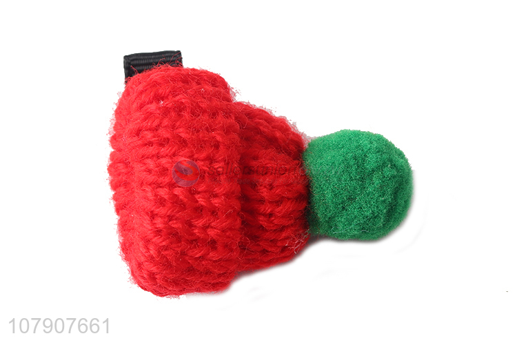 Hot sale cute design hat shape girls hair clips with top quality