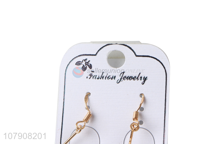 Best price high quality plush ball earrings women jewelry for sale