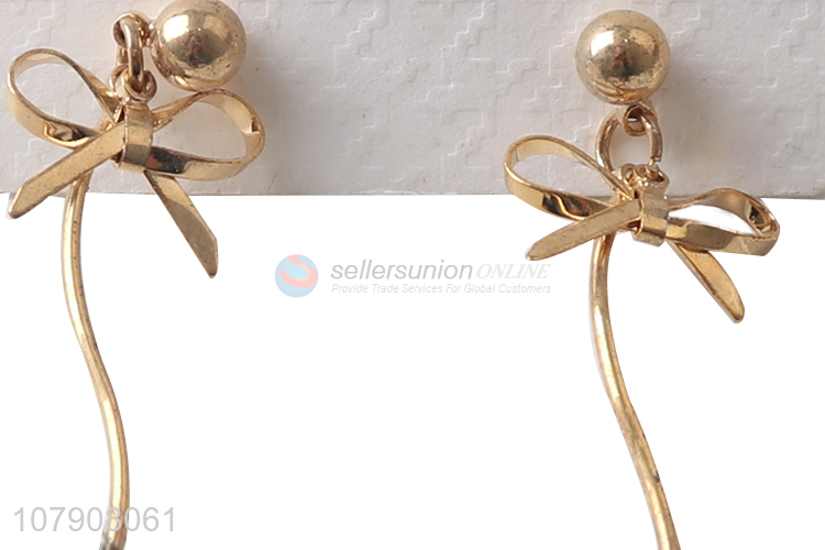 Top selling fashion design women jewelry earrings with plush ball