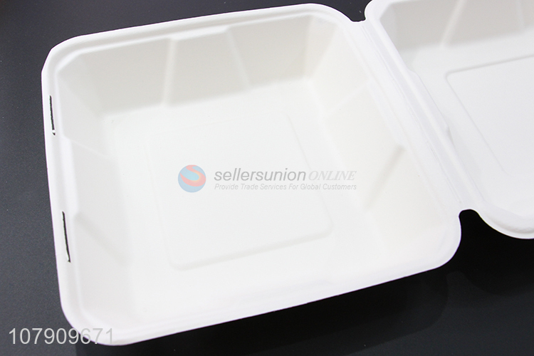 Wholesale white disposable lunch box 6 inch hamburger box