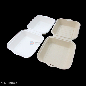 Yiwu wholesale white disposable lunch box 6 inch hamburger box