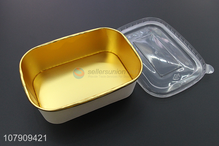 Wholesale golden aluminum foil disposable takeaway packaging box