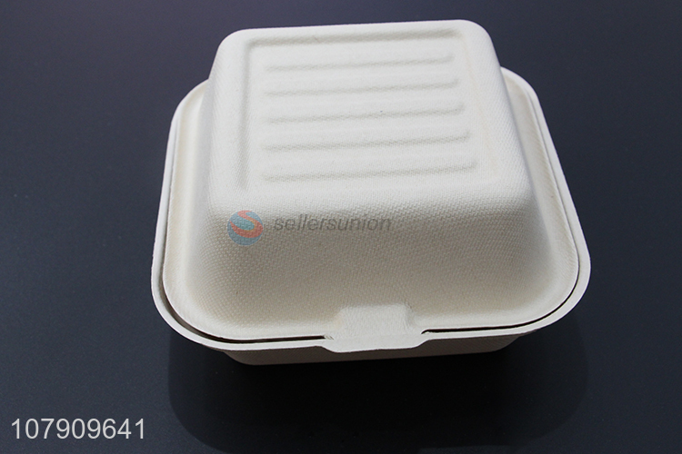 Yiwu wholesale white disposable lunch box 6 inch hamburger box