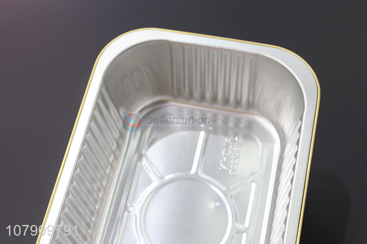 Good quality golden aluminum foil disposable packed lunch box