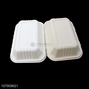 New arrival white disposable takeaway plate packed lunch box