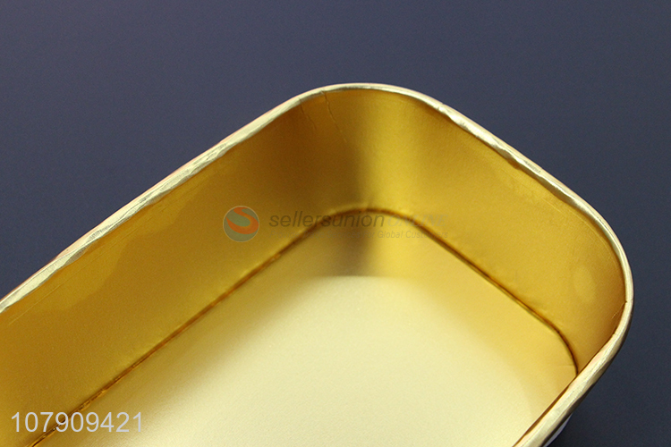 Wholesale golden aluminum foil disposable takeaway packaging box
