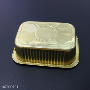 Good quality golden aluminum foil disposable packed lunch box
