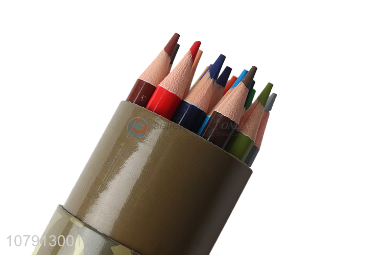 Good price camouflage boxed student painting colored pencils