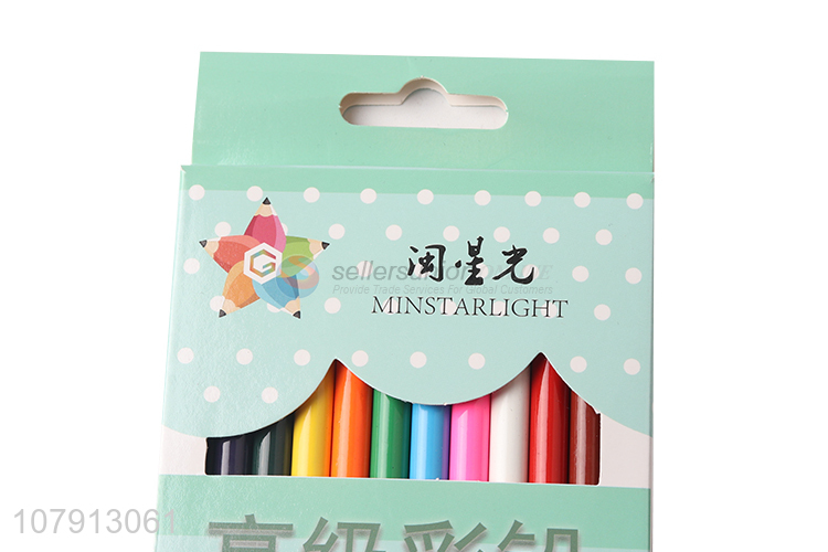 New arrival 12 color colored pencils student drawing pencils