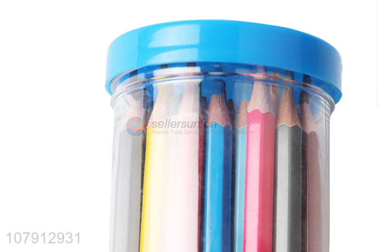 High quality boxed 24 color colored pencils for students
