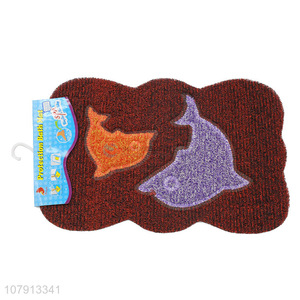 Creative design cute lace dolphin pattern <em>carpet</em> for bathroom