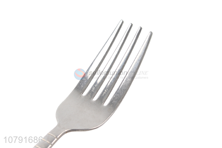 Low price silver durable home hotel tableware fork for noodle