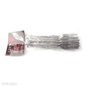 Low price direct sale silver stainless steel food grade fork set