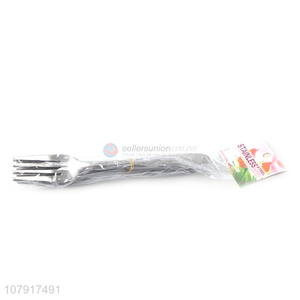 Good price silver carved stainless steel dinner fork wholesale