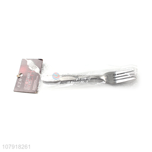 New product silver stainless steel steak fork with short handle