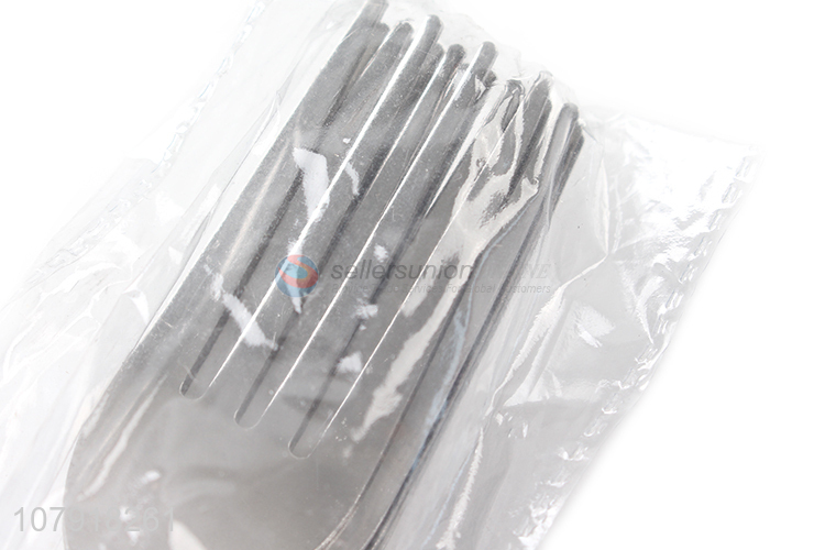 New product silver stainless steel steak fork with short handle