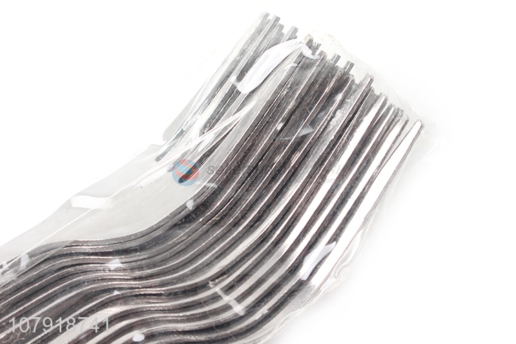 Good quality silver stainless steel dining fork household tableware