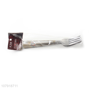 Low price silver stainless steel food grade dining fork