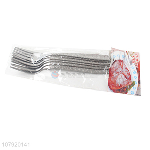 Good quality reusable stainless steel metal dinner table fork wholesale