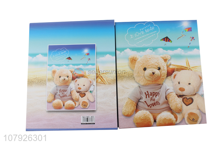 New arrival lovely cartoon bear baby photo albums with 200 pockets