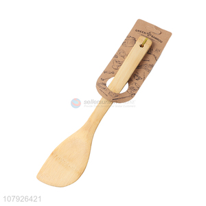 Online wholesale kitchen utensils biodegradable bamboo spatula cooking frying turner