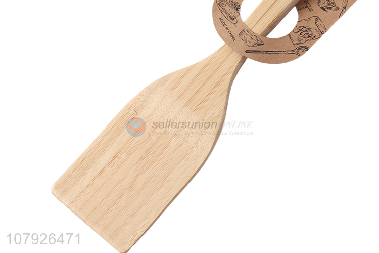 Hot selling kitchen tools biodegradable wooden frying turner fish steak spatula