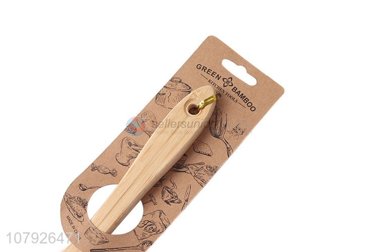 Hot selling kitchen tools biodegradable wooden frying turner fish steak spatula