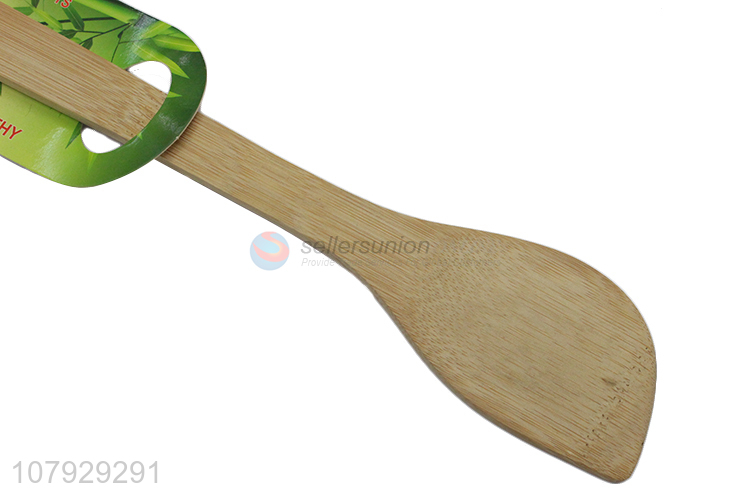 Wholesale oblique head bamboo spatula household cooking tools